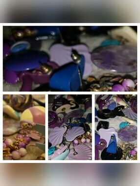Small Jewlery Grab bag-Assorted Purple & Blue Women’s Fashion Jewlery